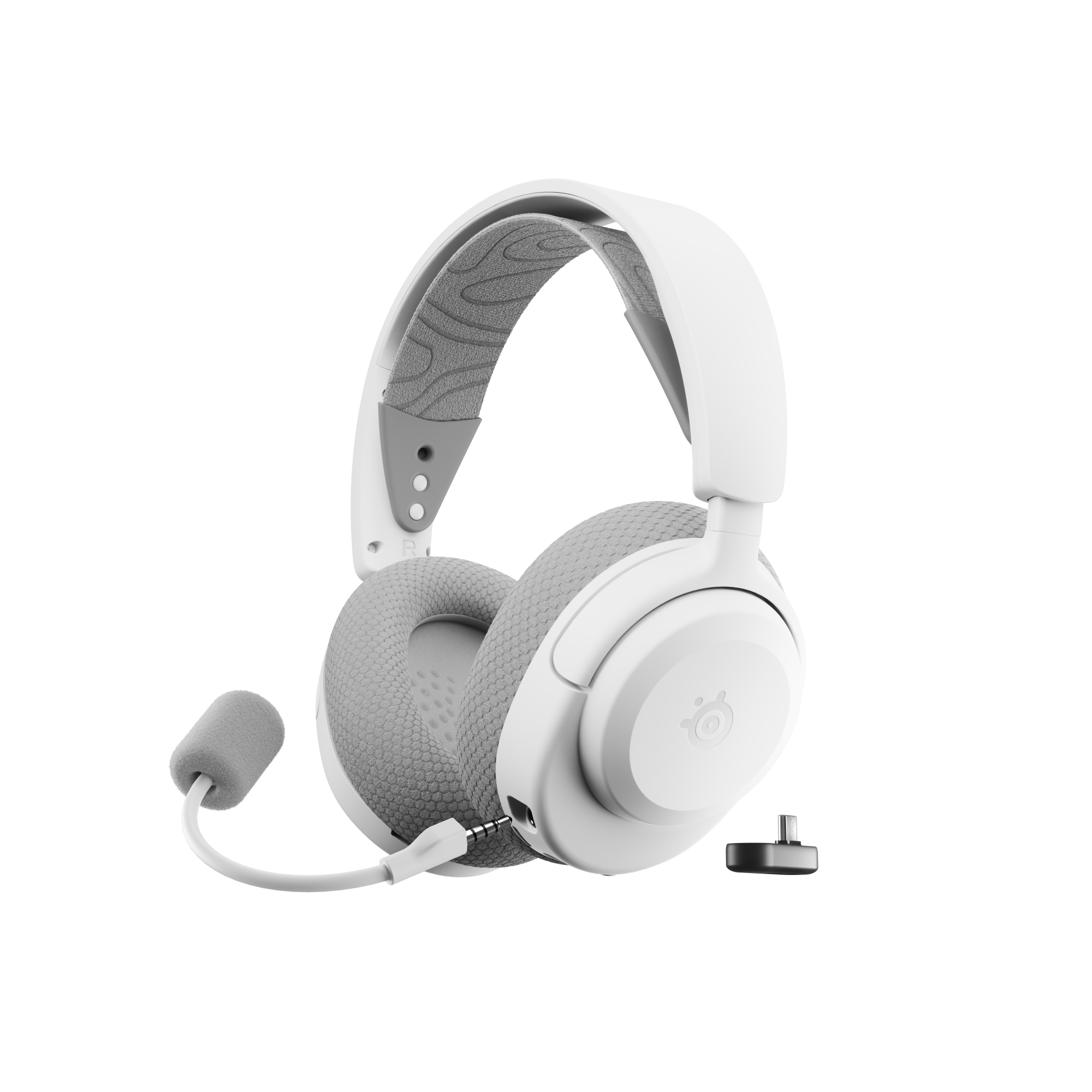 SteelSeries賽睿Arctis Nova 3P無線電競耳機麥克風-霧澈白